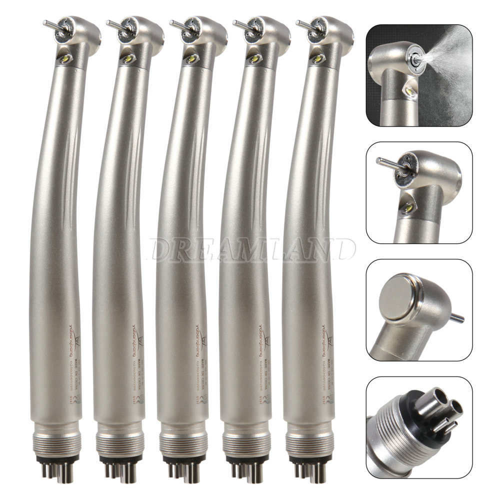 Dental yabangbang LED E-generator Fiber Optic High Speed Turbine Handpiece 4Hole standard head