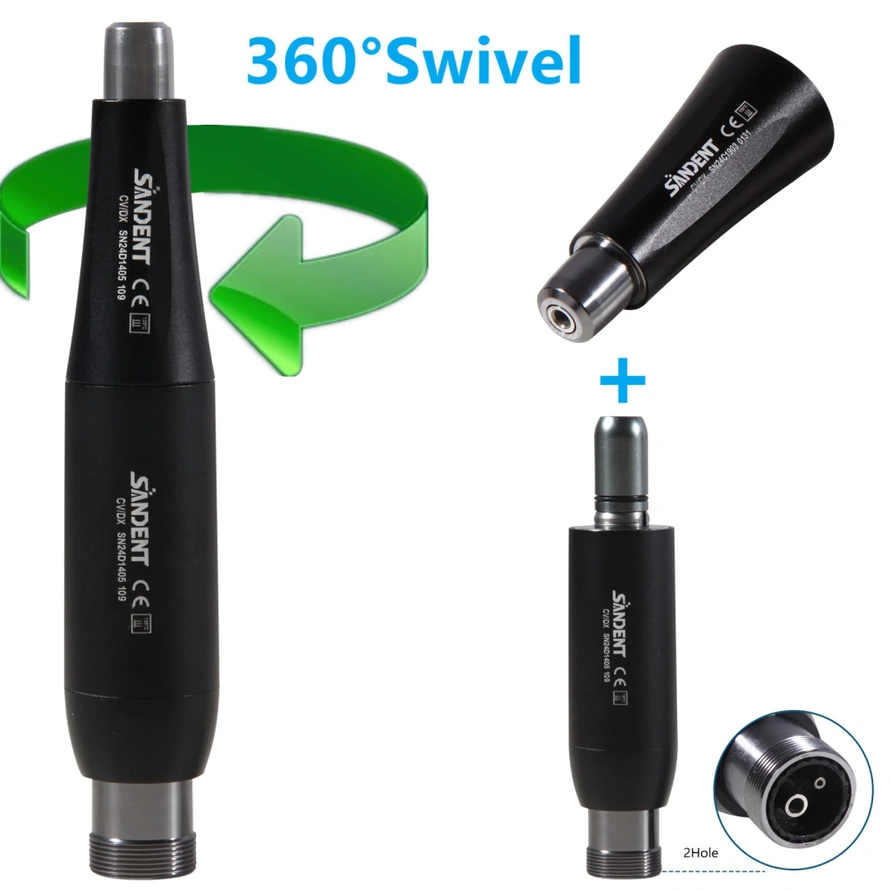 Dental Hygiene Prophy Handpiece Air Motor 4Holes 4:1 Nose Cone 360°Swivel