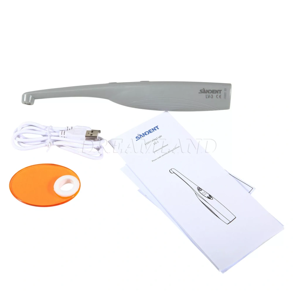Dental Alto Voltaje LED Curado luz Lampara 3S 3 Second Curing Light Resin Cure