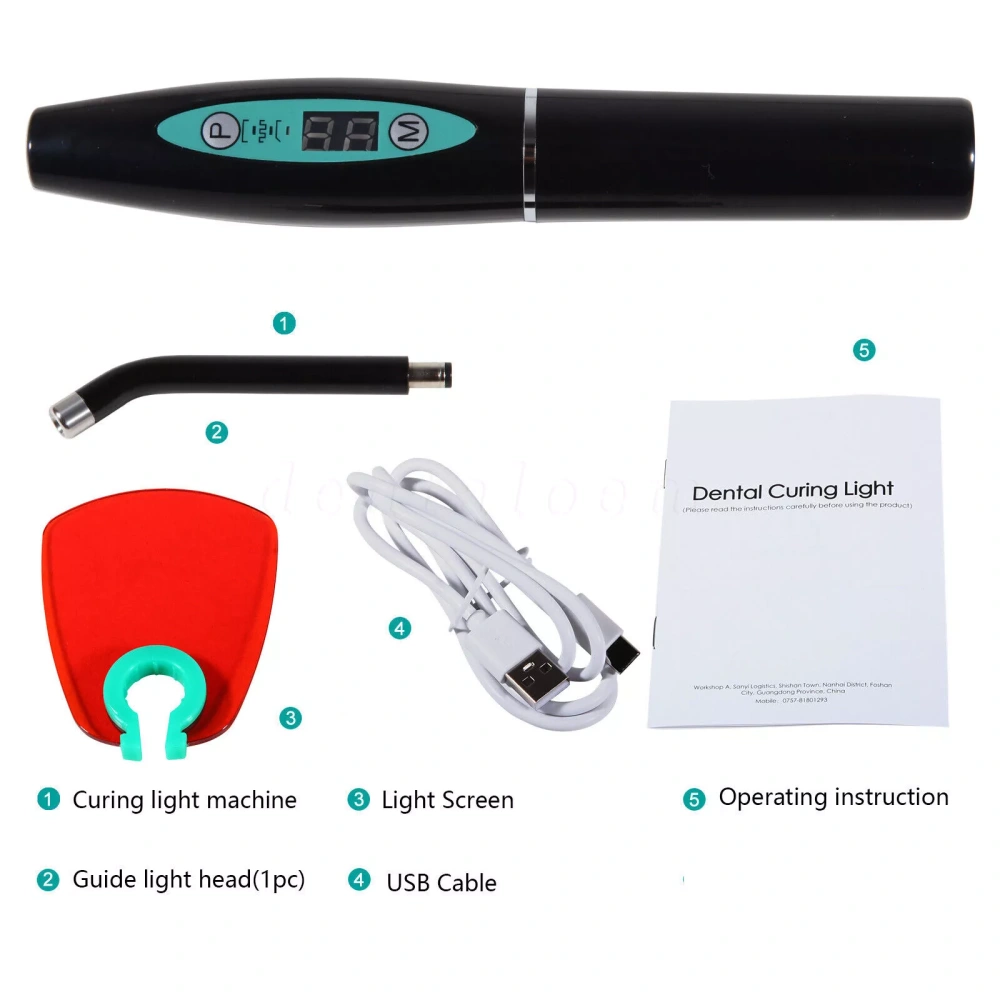 Dental Wireless Cordless LED Cure Curing Light Lamp 2000mw 5W