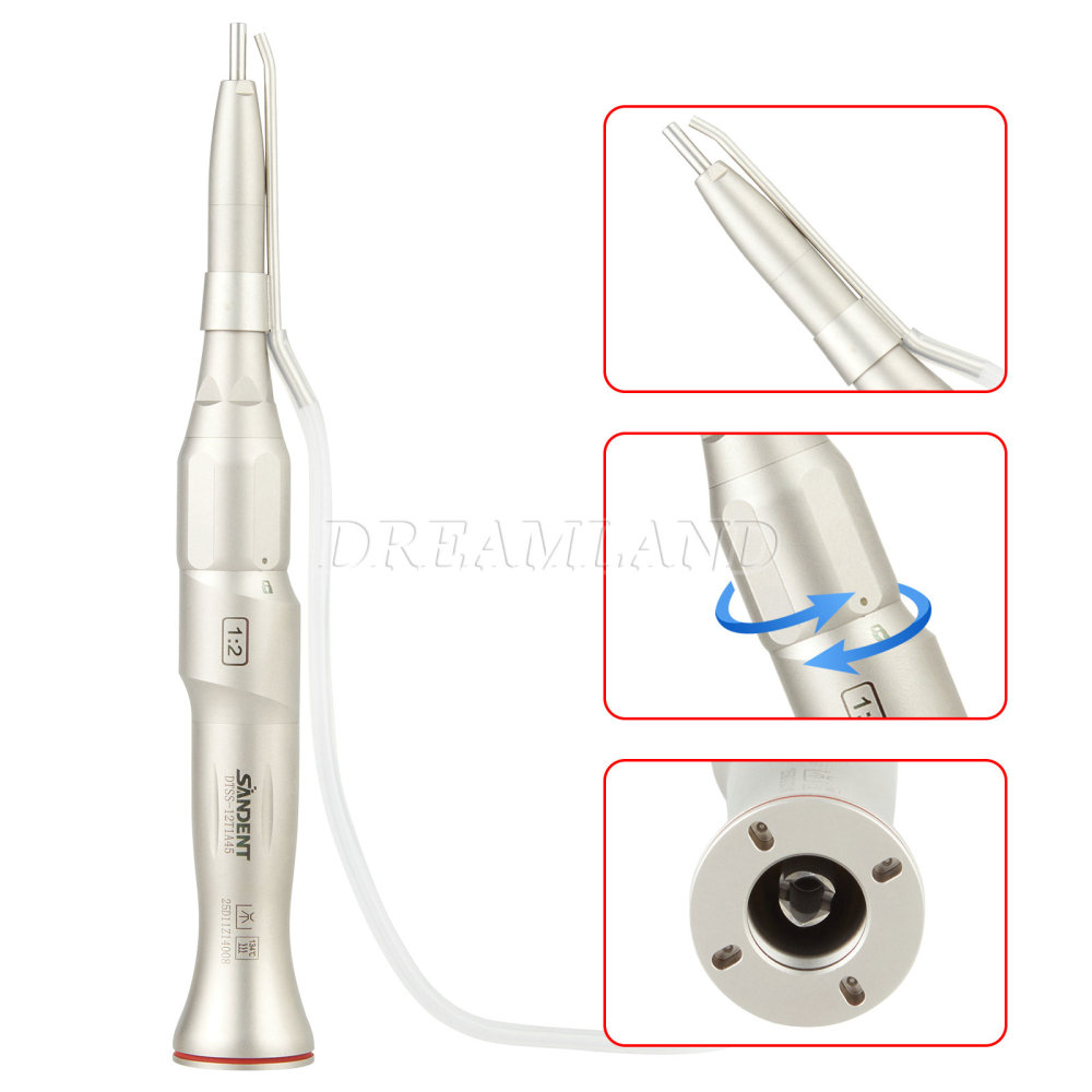 NSK Style Dental Surgical Straight Handpiece 1:2 Oral Surgery 20° Angle/ NoseCone