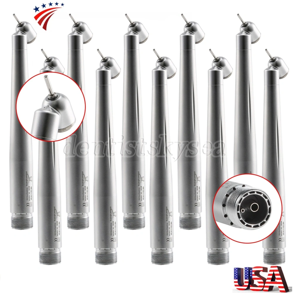 Dental 45 Degree Surgical High Speed Handpiece Push Button LED/Non-LED 4Hole/2Hole available