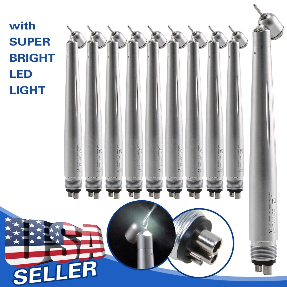 Dental 45 Degree Surgical High Speed Handpiece Push Button LED/Non-LED 4Hole/2Hole available