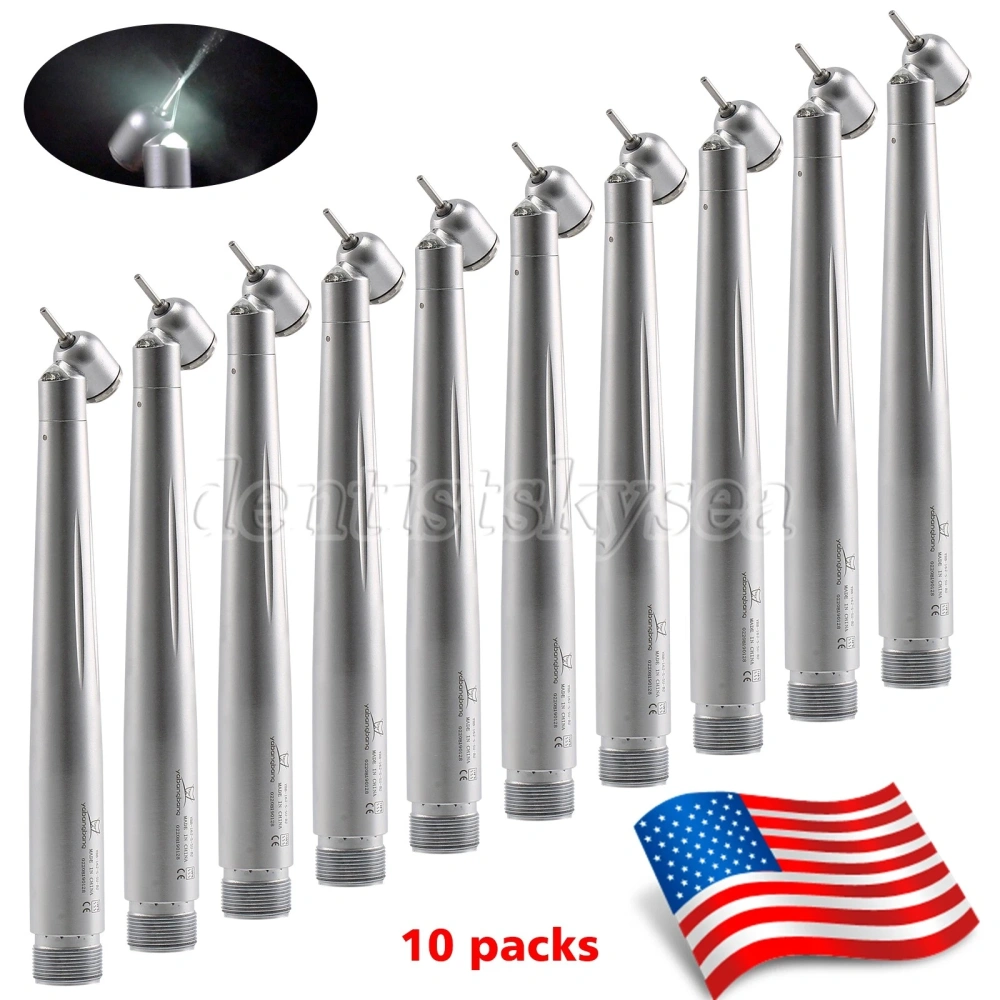 Dental 45 Degree Surgical High Speed Handpiece Push Button LED/Non-LED 4Hole/2Hole available