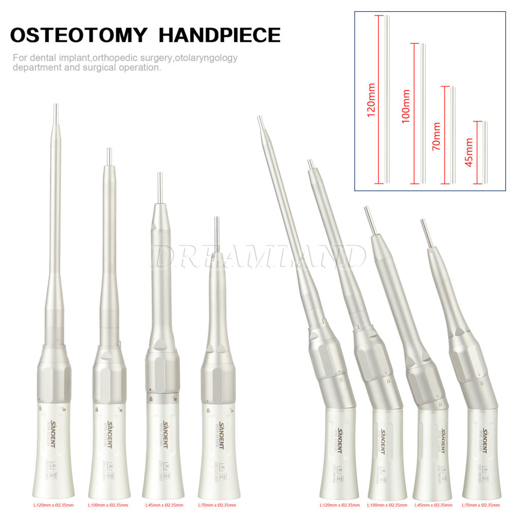 Dental Osteotomy Surgery 1:1 Low Speed Straight Handpiece 20° Angle/ NoseCone