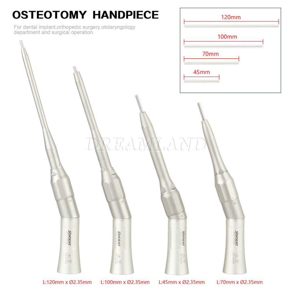 Dental Osteotomy Surgery 1:1 Low Speed Straight Handpiece 20° Angle/ NoseCone