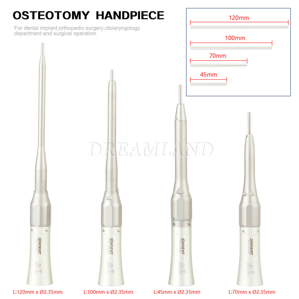 Dental Osteotomy Surgery 1:1 Low Speed Straight Handpiece 20° Angle/ NoseCone