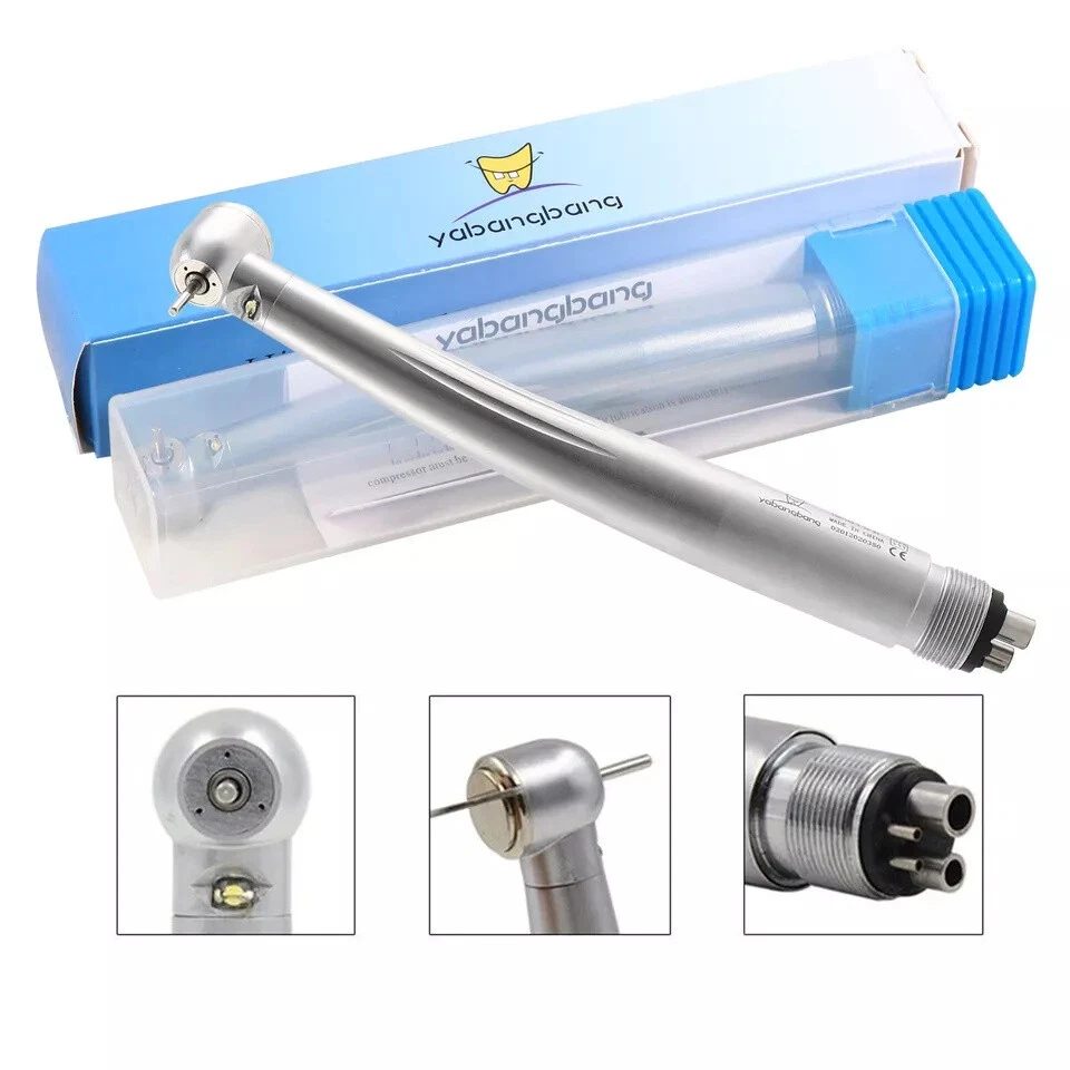10pcs yabangbang Dental LED 3 water Spray High Speed Handpiece E-Generator 4 holes