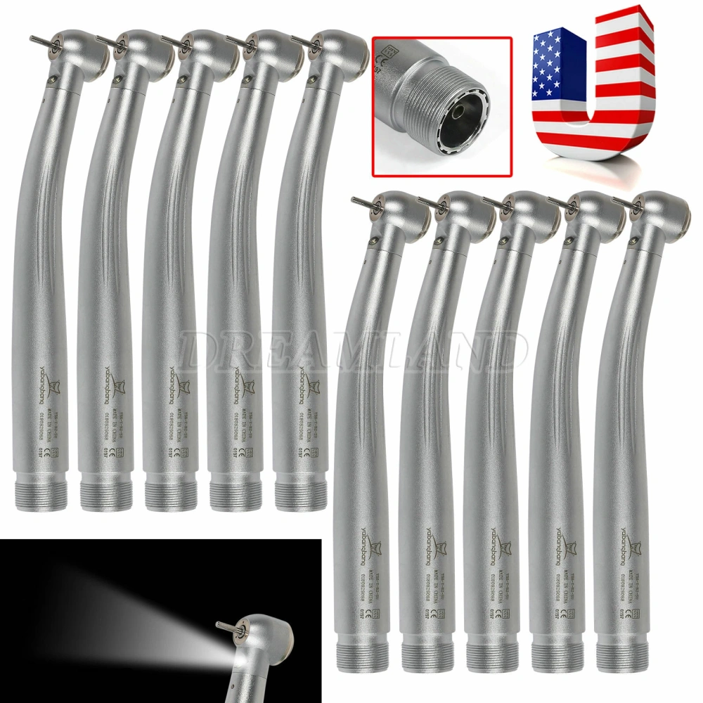 Yabangbang E-generator Dental LED Fiber Optic High Speed Handpiece 2 Hole/4 Holes YBM Standard head
