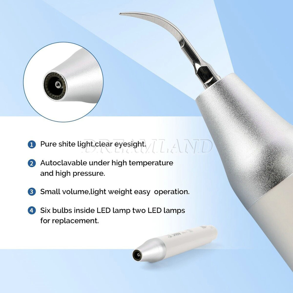 Dental Ultrasonic Scaler Scaling Perio Endo with LED Detachable Handpiece fit EMS Woodpecker