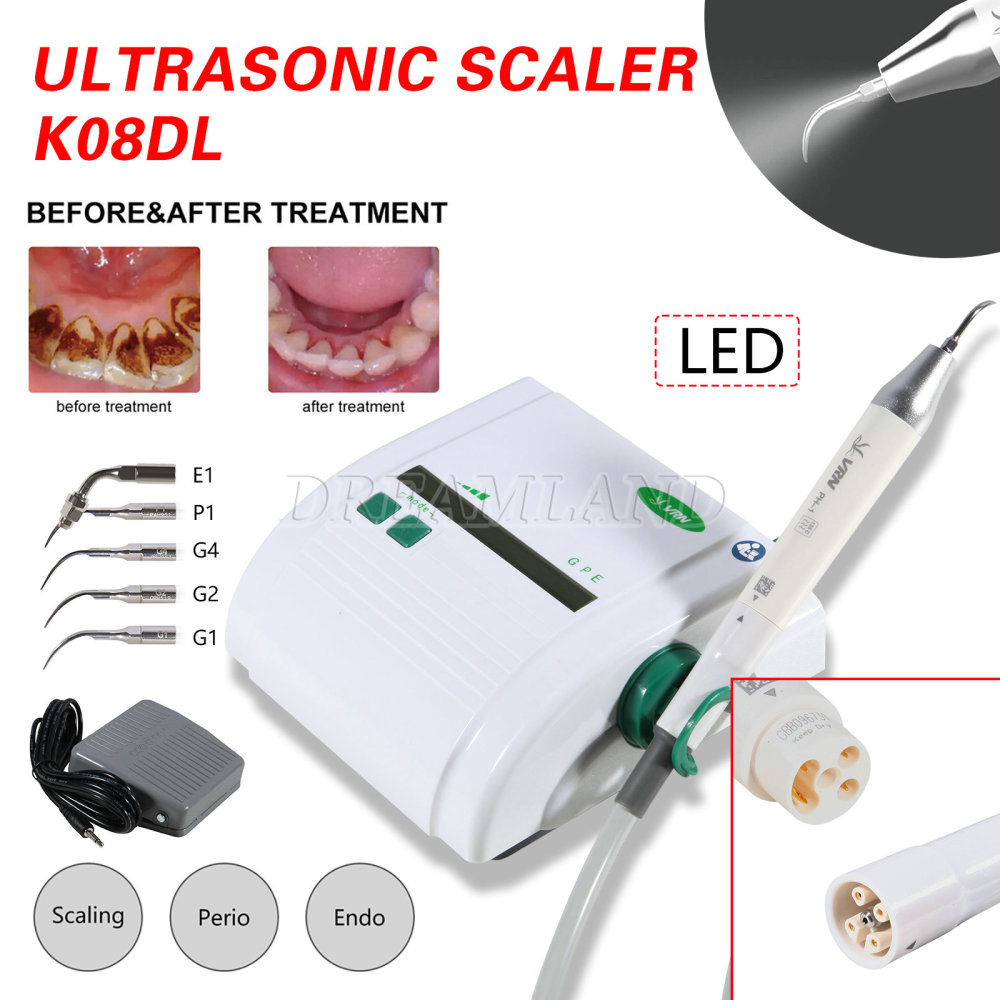 Dental Ultrasonic Scaler Scaling Perio Endo with LED Detachable Handpiece fit EMS Woodpecker
