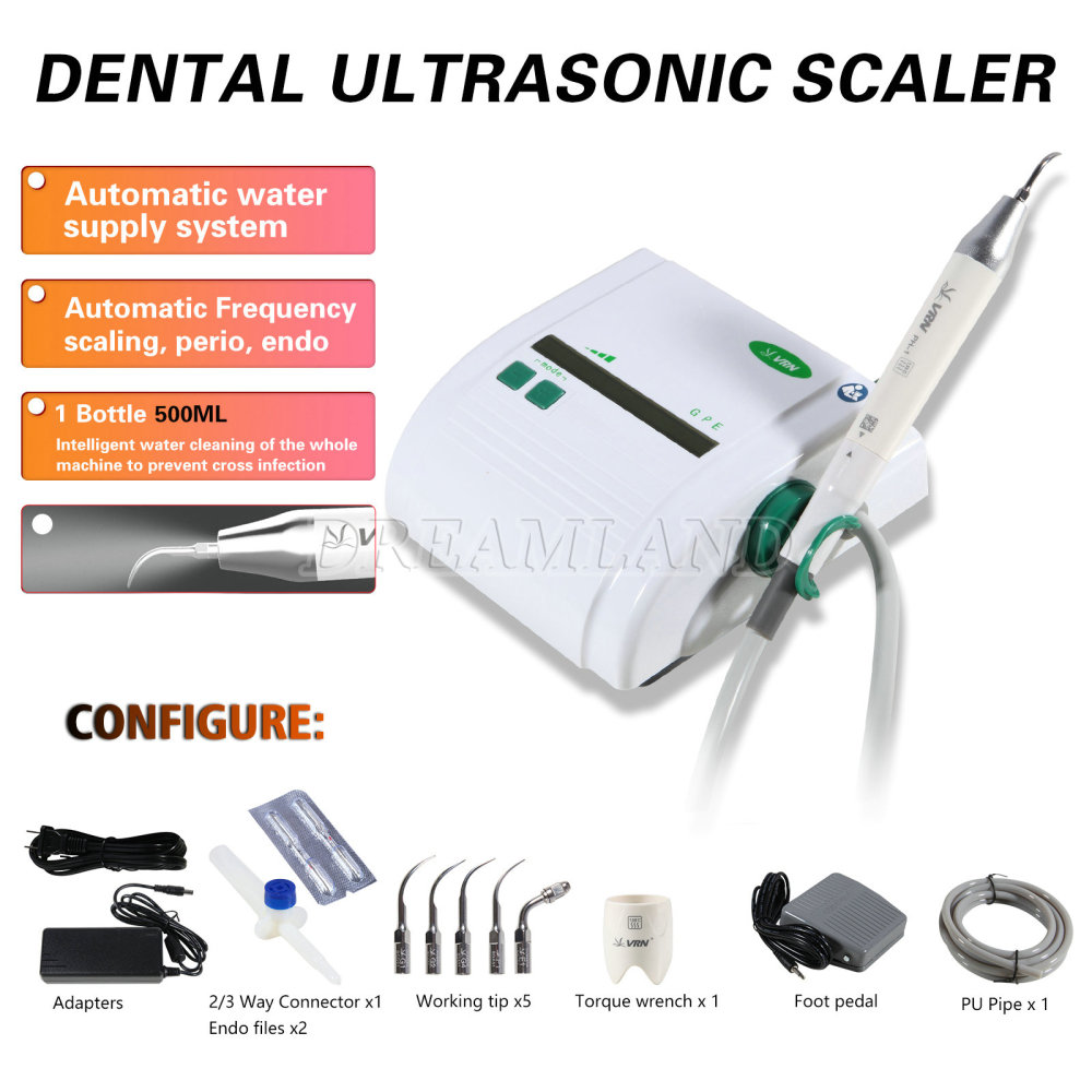 Dental Ultrasonic Scaler Scaling Perio Endo with LED Detachable Handpiece fit EMS Woodpecker