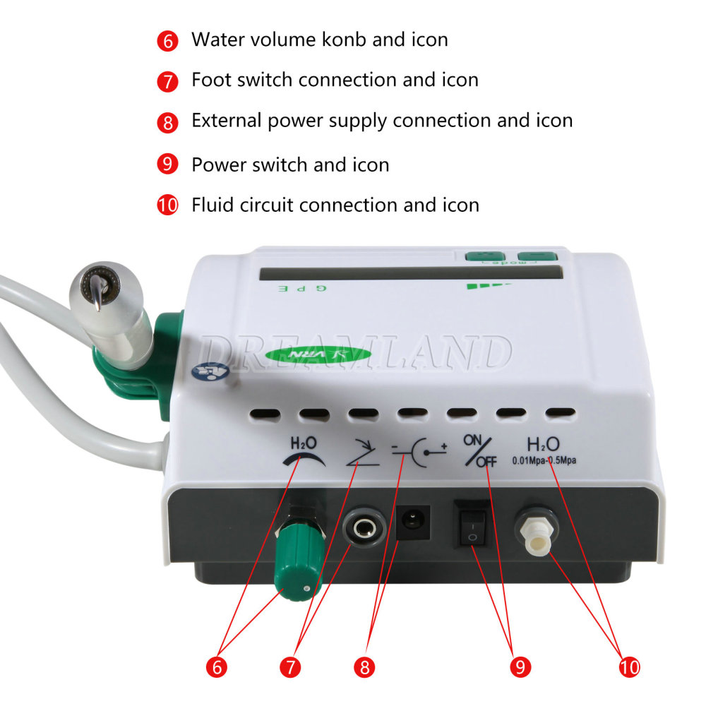 Dental Ultrasonic Scaler Scaling Perio Endo with LED Detachable Handpiece fit EMS Woodpecker