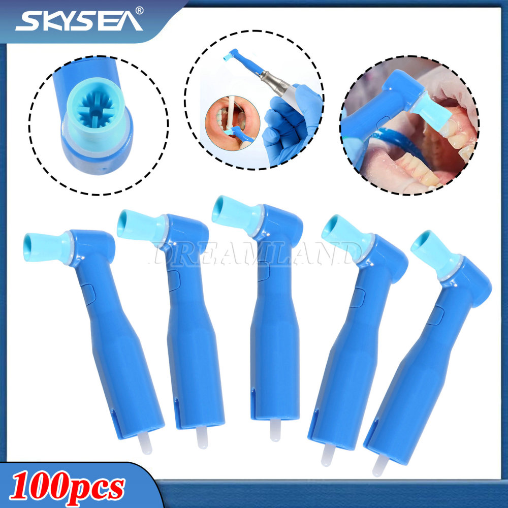 100pcs/pack Dental Disposable Prophy Angles Top Quality Latex Free Soft/ Firm 90 degree/105 degree