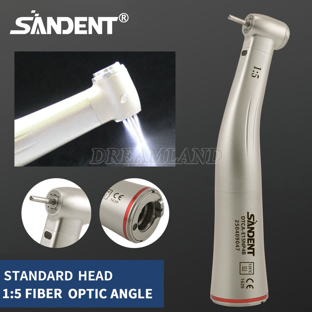 Dental SANDENT 1:5 Electric Handpiece Red Ring standard head Fit NSK