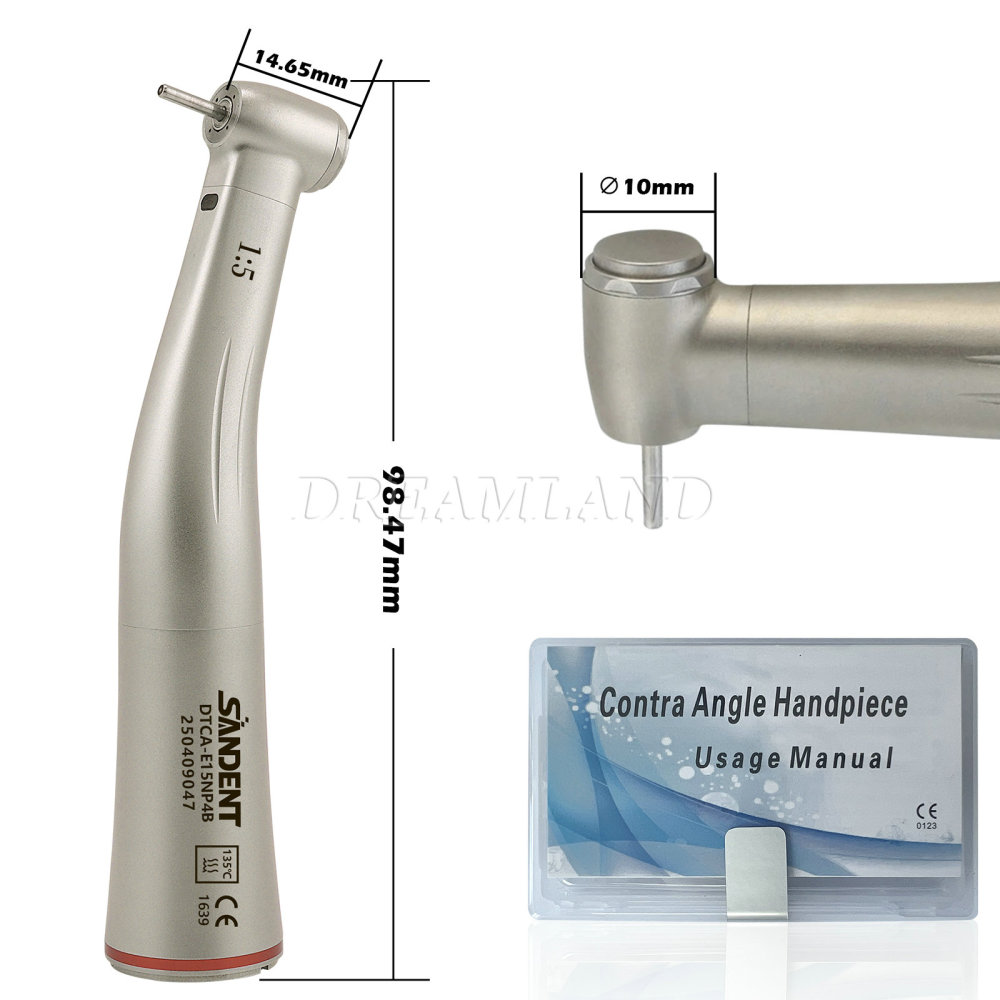 Dental SANDENT 1:5 Electric Handpiece Red Ring standard head Fit NSK
