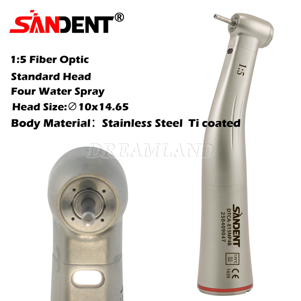 Dental SANDENT 1:5 Electric Handpiece Red Ring standard head Fit NSK