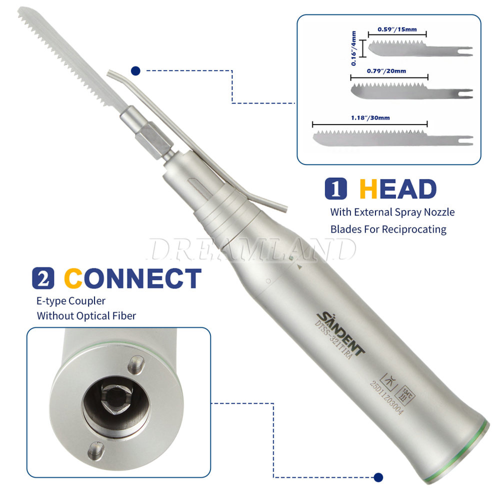 Dental Micro Saw Surgical Handpiece Reciprocating Bone Cutting