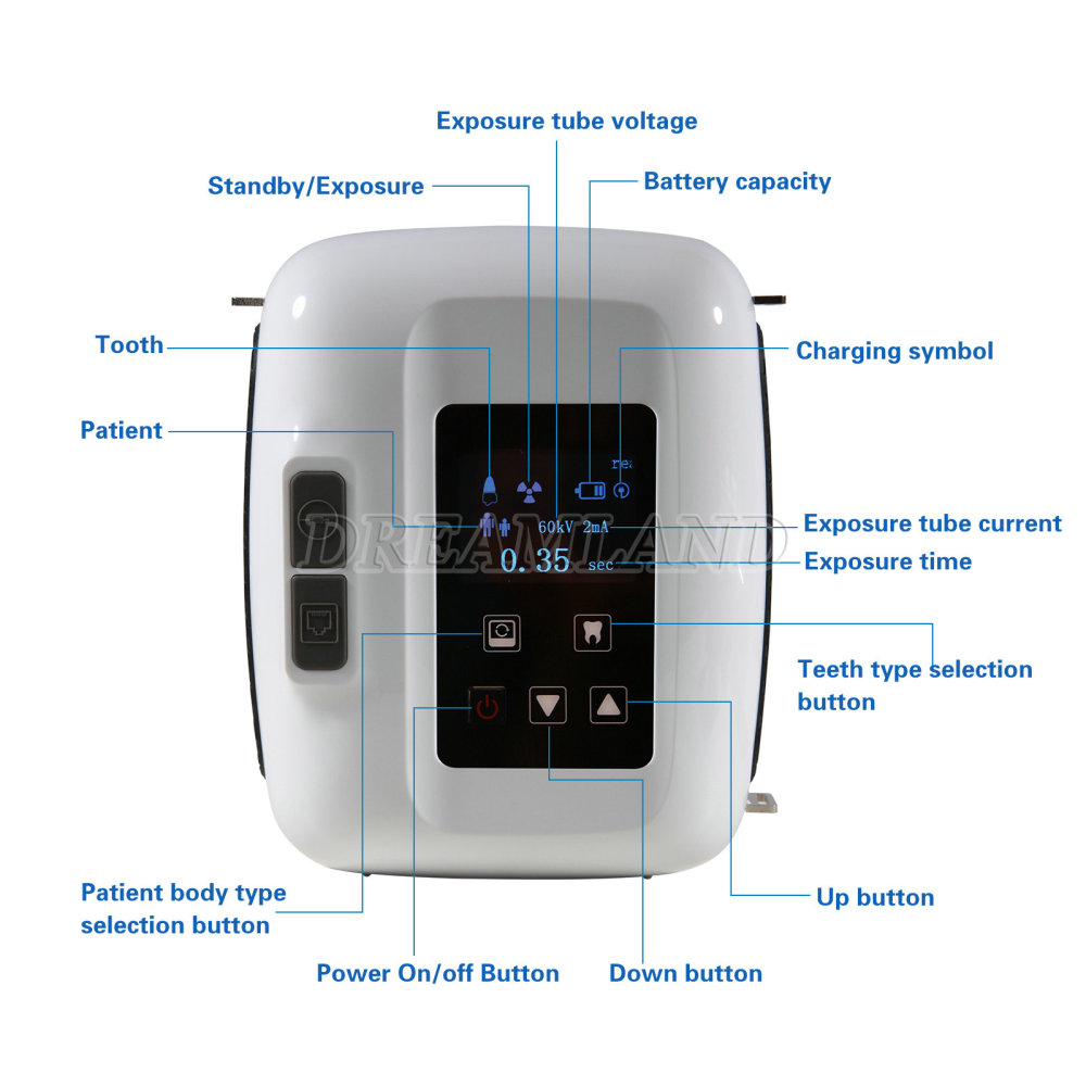 Dental Portable X Ray Machine H2 / Digital Imaging Sensor 1.0/1.5 (use its' own software)