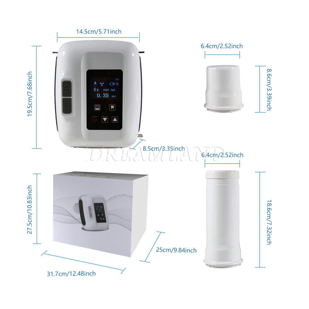 Dental Portable X Ray Machine H2 / Digital Imaging Sensor 1.0/1.5 (use its' own software)