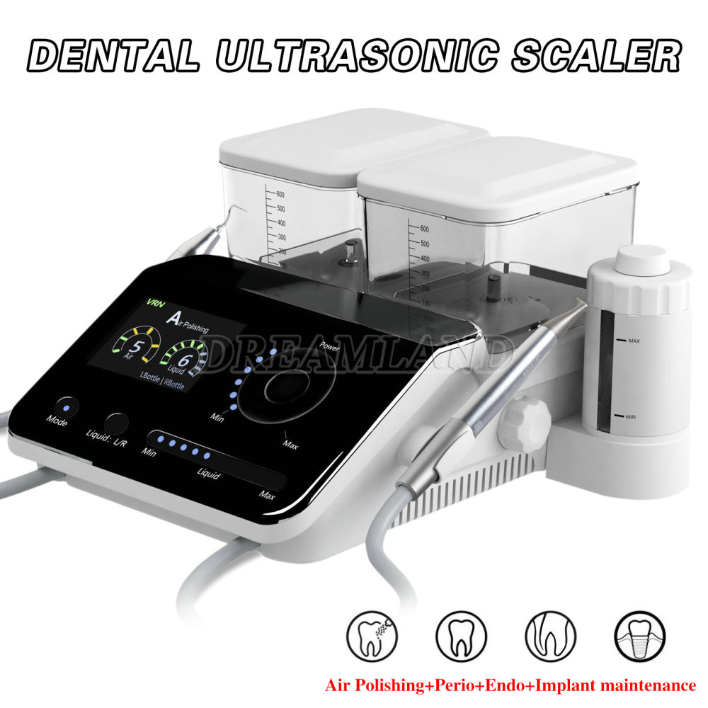 Q6 Dental Ultrasonic Scaler & Air Polisher Sandblasting Air Flow FIT EMS Woodpecker