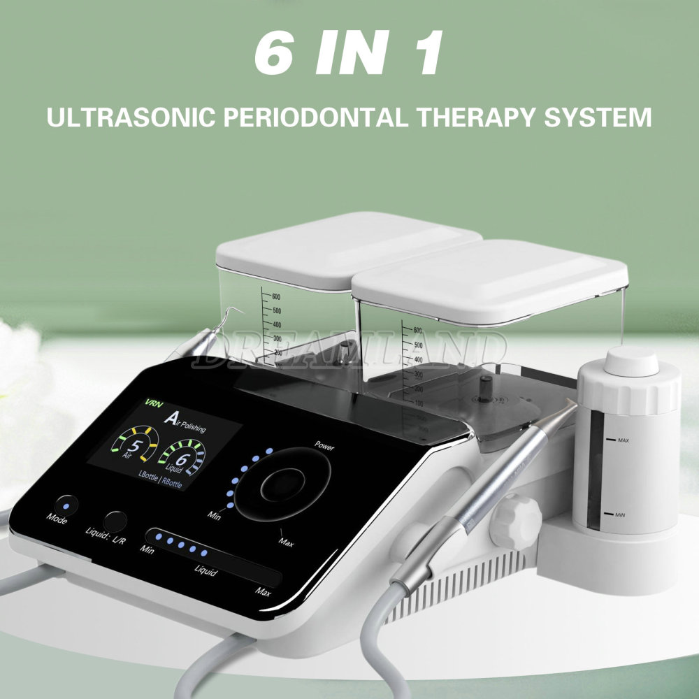 Q6 Dental Ultrasonic Scaler & Air Polisher Sandblasting Air Flow FIT EMS Woodpecker