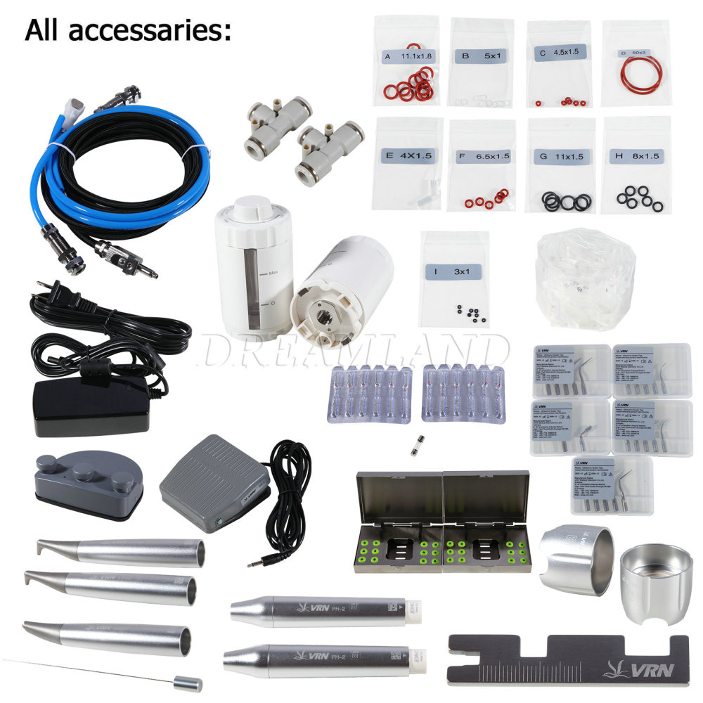 Q6 Dental Ultrasonic Scaler & Air Polisher Sandblasting Air Flow FIT EMS Woodpecker