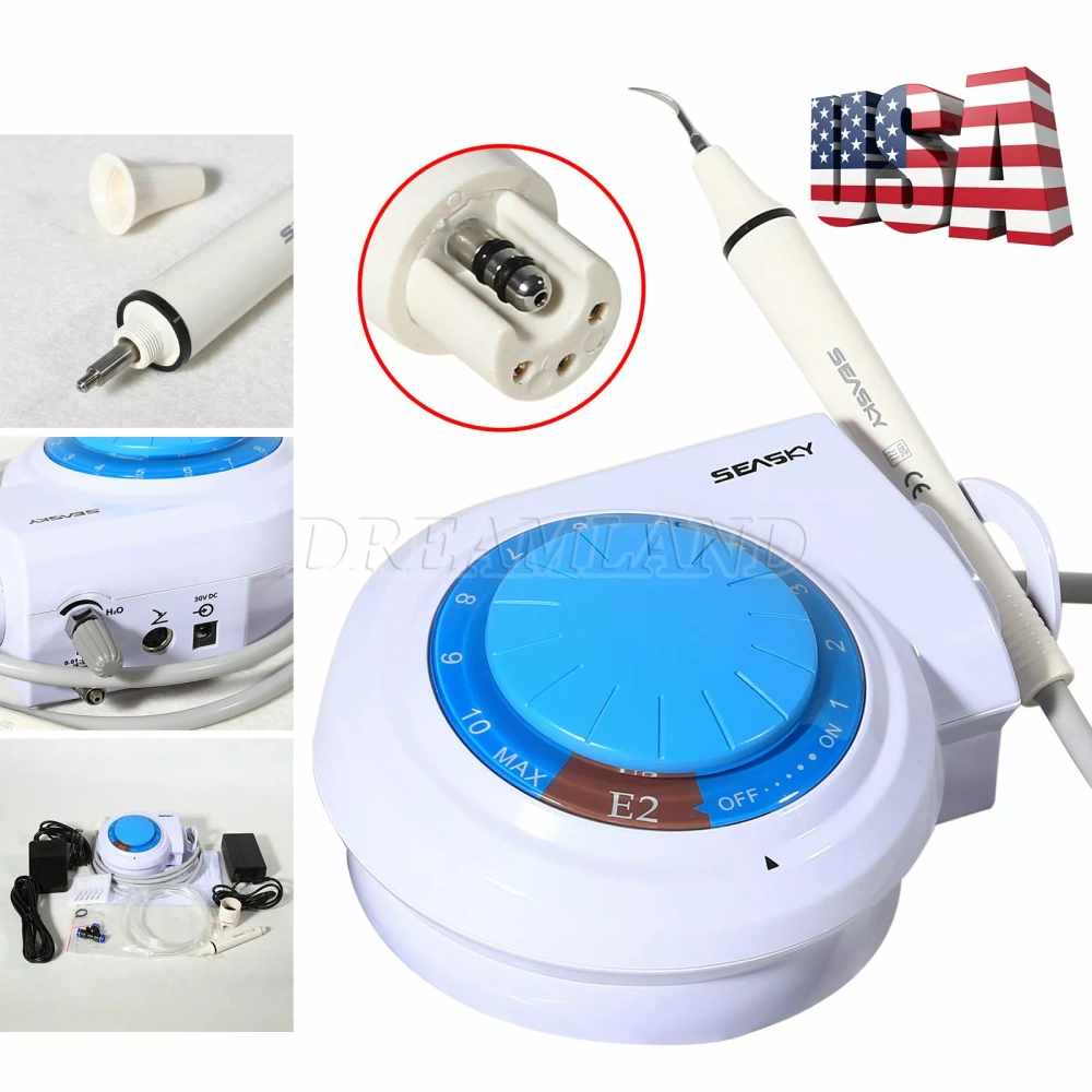 SEASKY E2 Dental Ultrasonic Piezo Scaler w/ Handpiece 5*Tips fit EMS Woodpecker