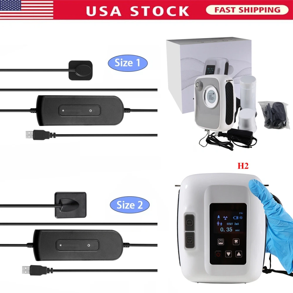 Dental Portable X Ray Machine H2 / Digital Imaging Sensor 1.0/1.5 (use its' own software)