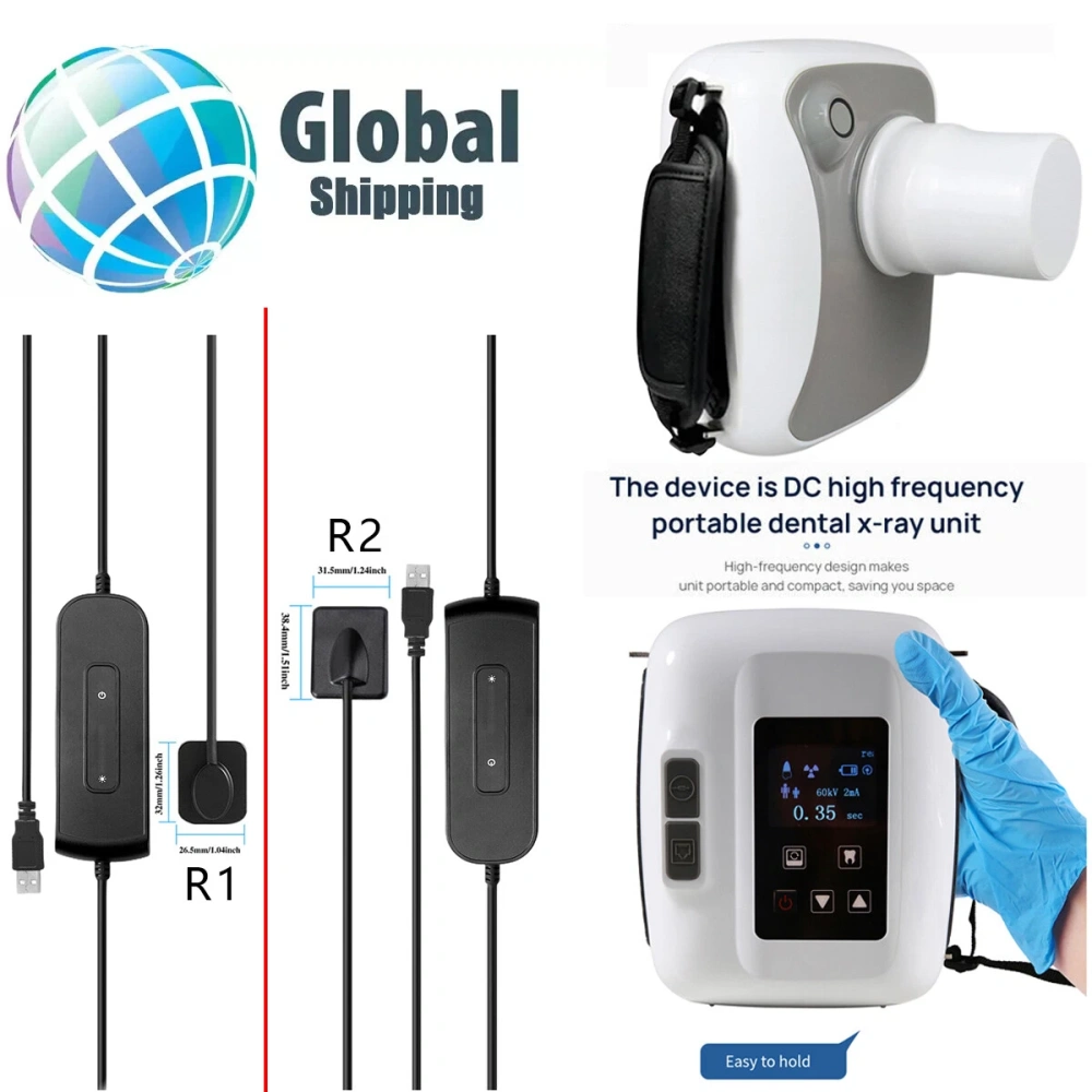 Dental Portable X Ray Machine H2 / Digital Imaging Sensor 1.0/1.5 (use its' own software)