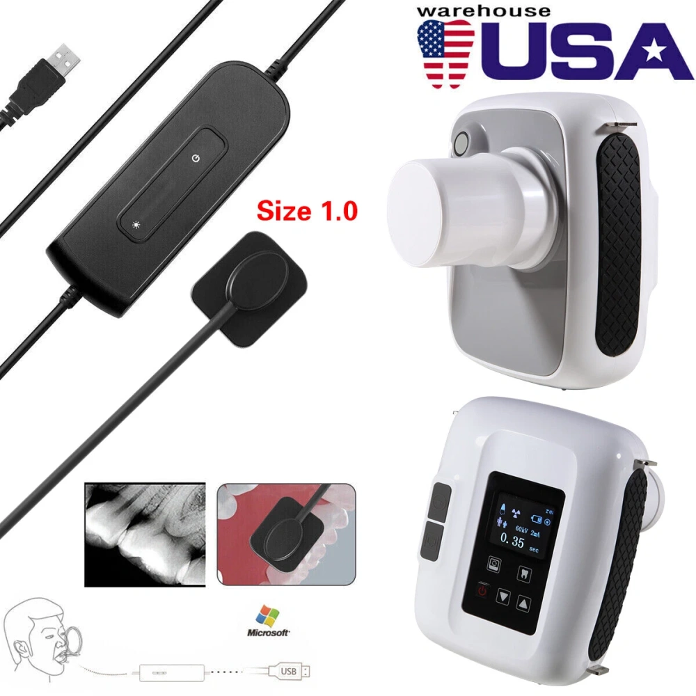 Dental Portable X Ray Machine H2 / Digital Imaging Sensor R1/R2 (use its' own software)