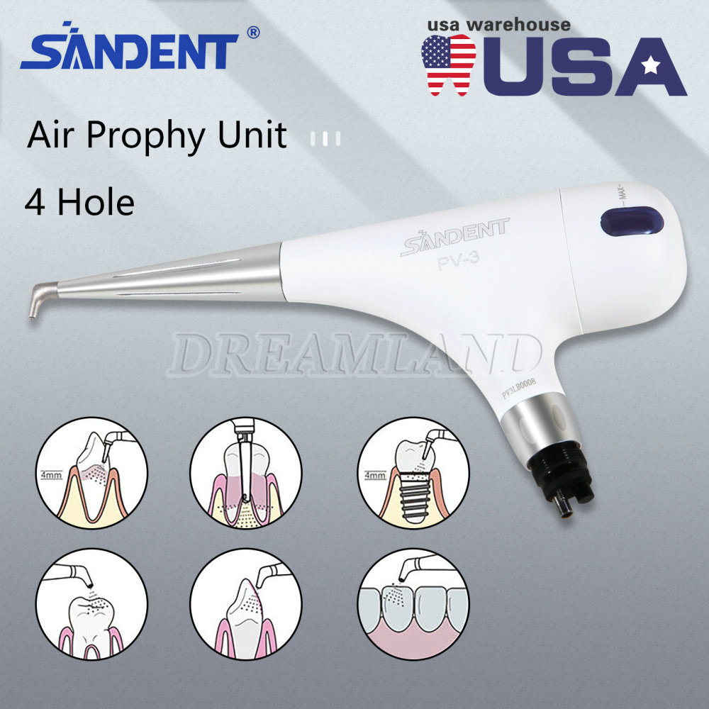 Dental 4 Hole Air Prophy Flow Teeth Polishing Polisher Handpiece Hygiene