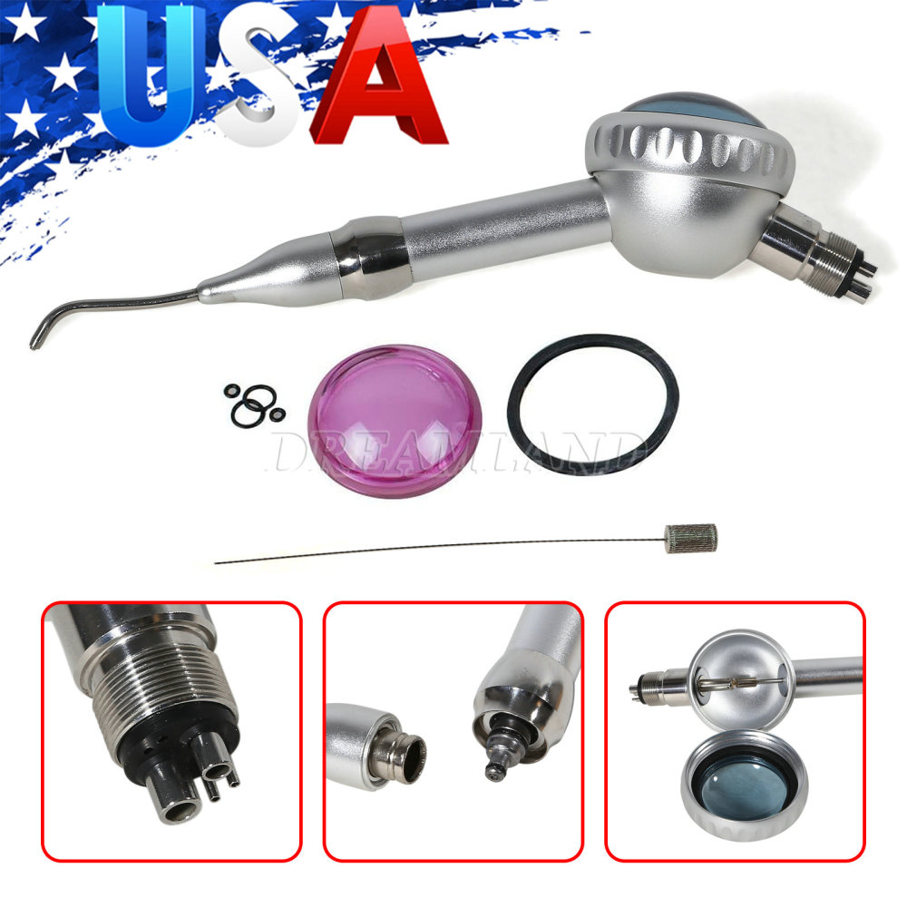 Dental Air Polisher Teeth Polishing Handpiece Airflow Prophy Spary Jet 4 Hole