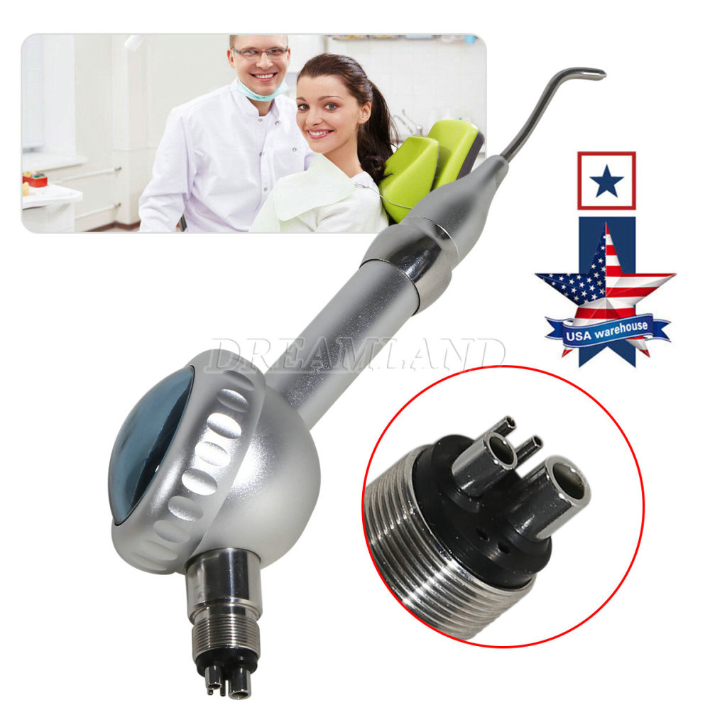 Dental Air Polisher Teeth Polishing Handpiece Airflow Prophy Spary Jet 4 Hole