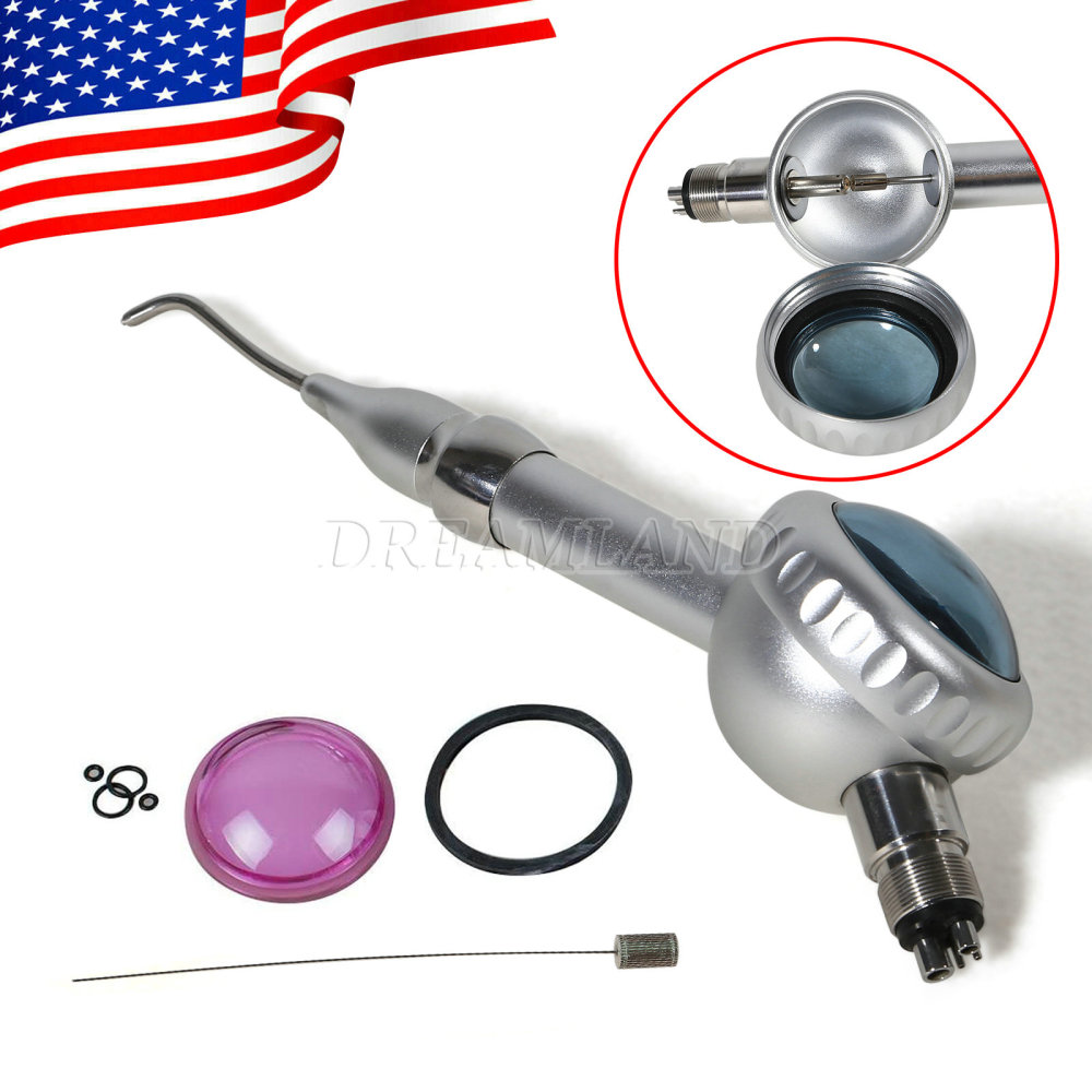 Dental Air Polisher Teeth Polishing Handpiece Airflow Prophy Spary Jet 4 Hole