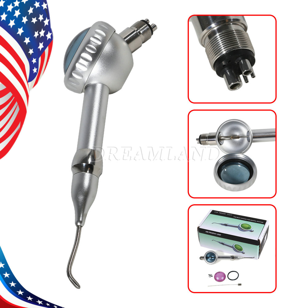Dental Air Polisher Teeth Polishing Handpiece Airflow Prophy Spary Jet 4 Hole