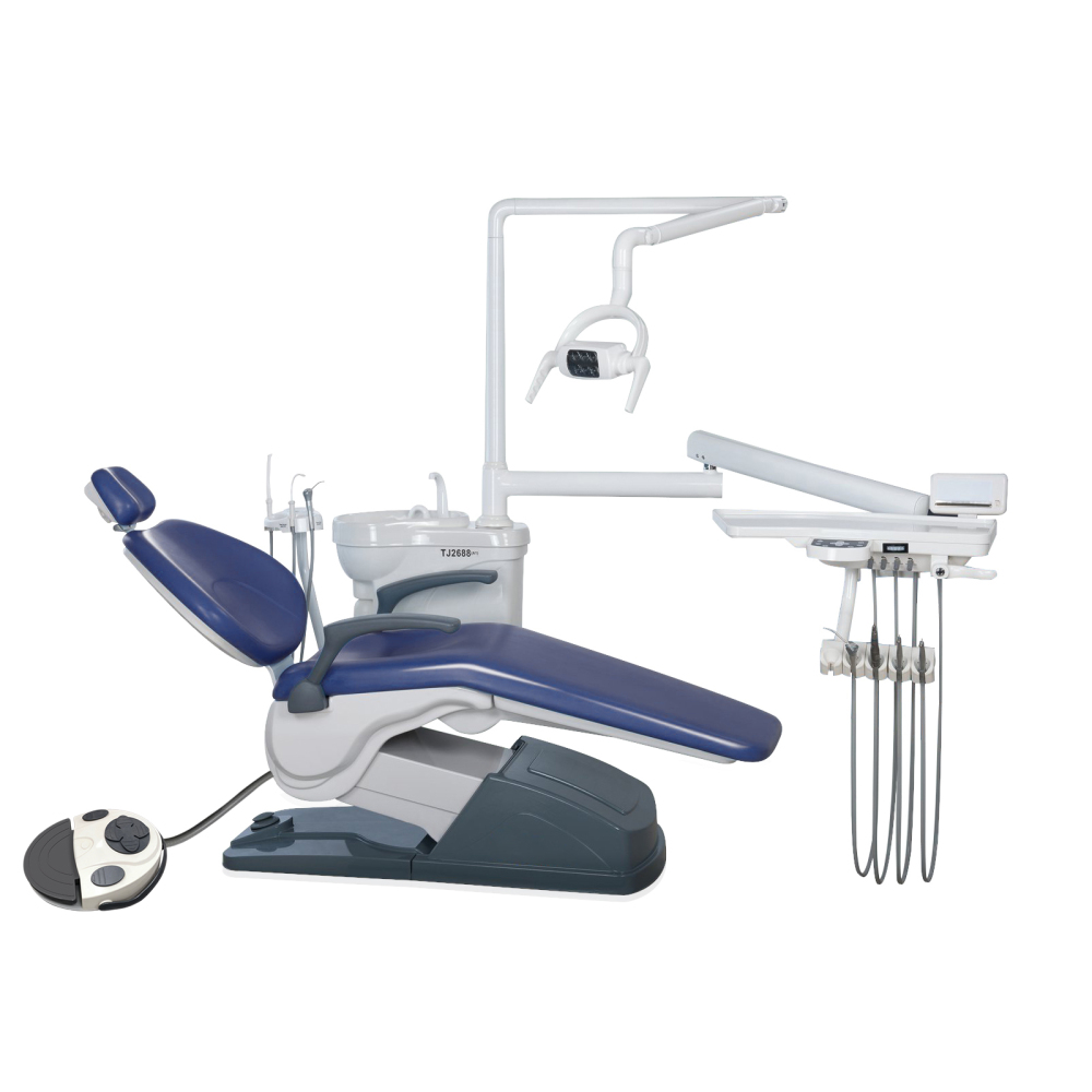 Dental Chair Unit DC Motor Computer Controlled PU Leather Chair + Stool Kits FDATJ2688-A1