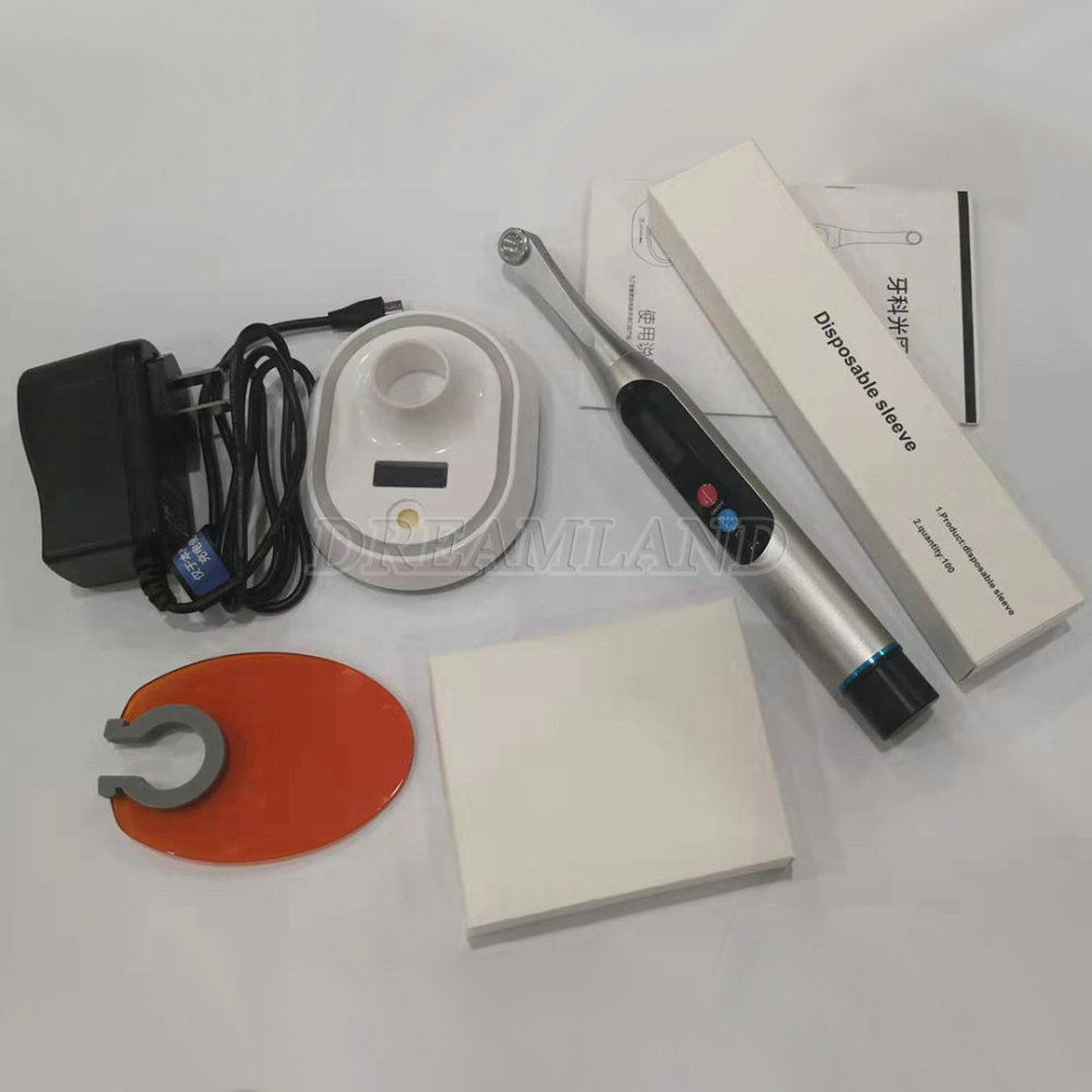 Dental LED Curing Light Wireless 1 Second Cure Lamp Wide Spectrum Max Intensity