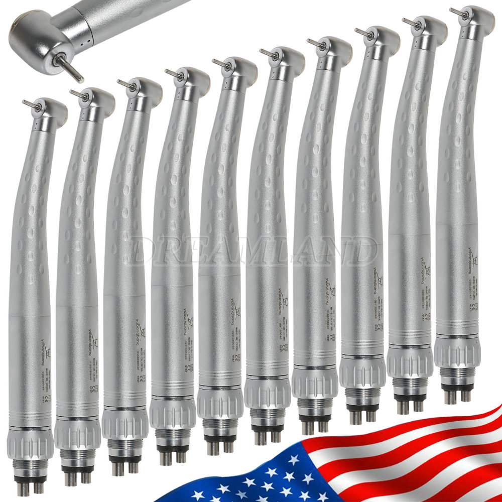 Dental High Speed Turbine Handpiece Standard Head/Large head + Quick Coupler 4Hole fit KaVo