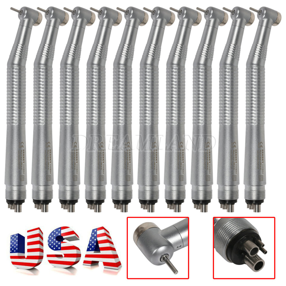 10* NSK PANA MAX Style Dental High Speed Handpiece Push Button 4Hole Air Turbine Standard head