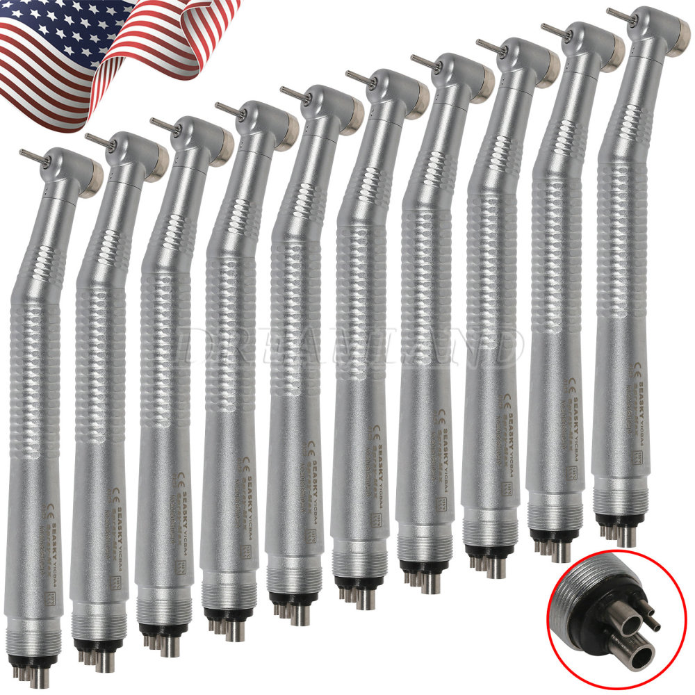 10* NSK PANA MAX Style Dental High Speed Handpiece Push Button 4Hole Air Turbine Standard head