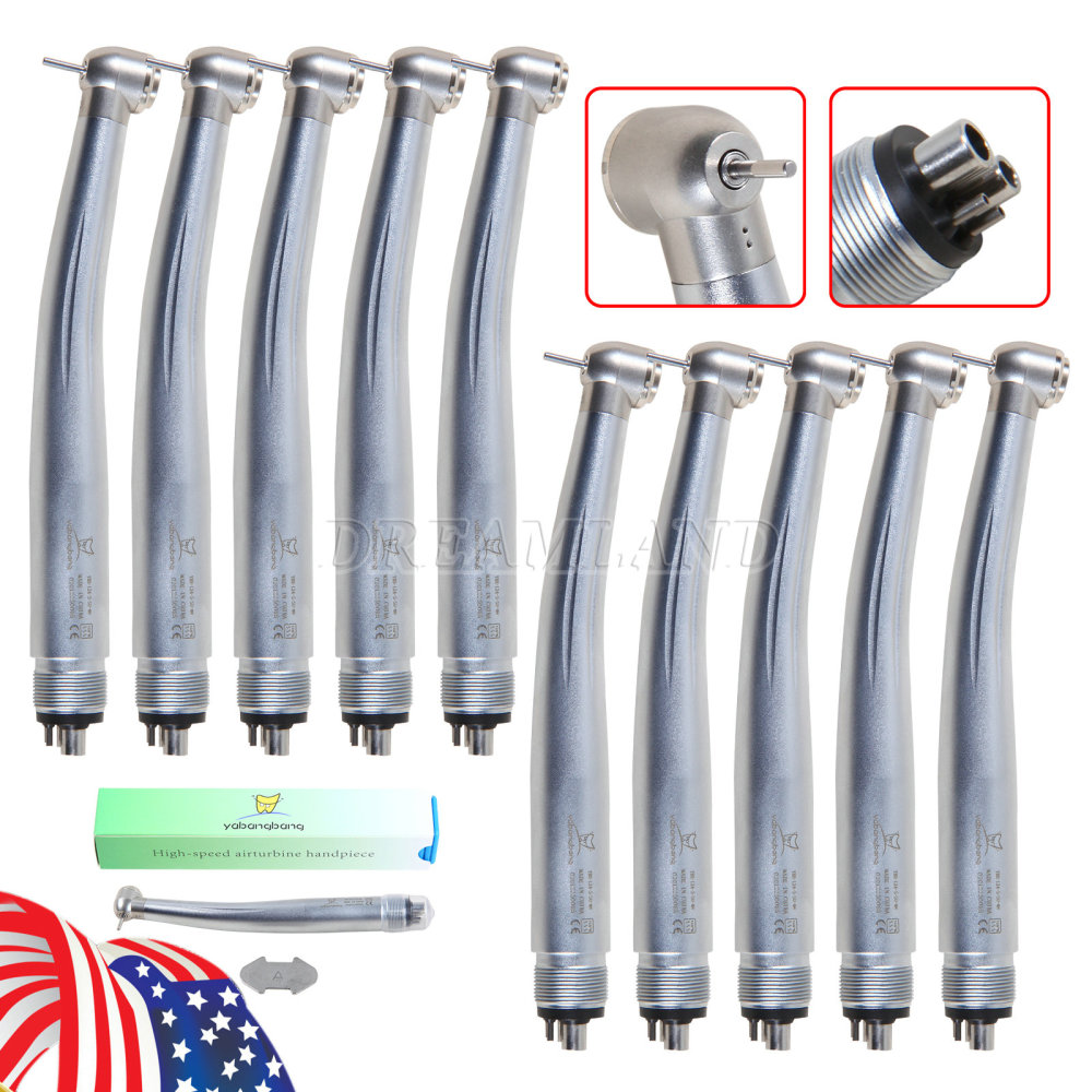10* Yabangbang Dental High Speed Handpiece Push Turbine 4 Hole Fit NSK Pana Max Standard head YBA4