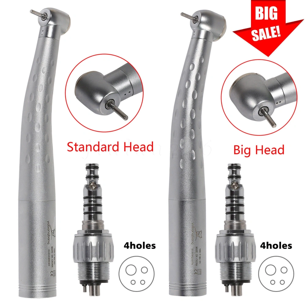 Dental High Speed Turbine Handpiece Standard Head/Large head + Quick Coupler 4Hole fit KaVo
