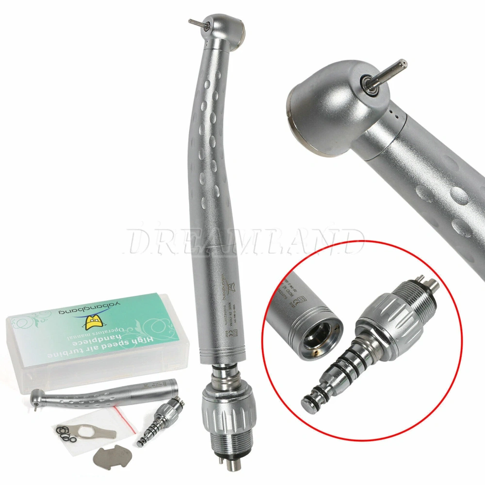 Dental High Speed Turbine Handpiece Standard Head/Large head + Quick Coupler 4Hole fit KaVo
