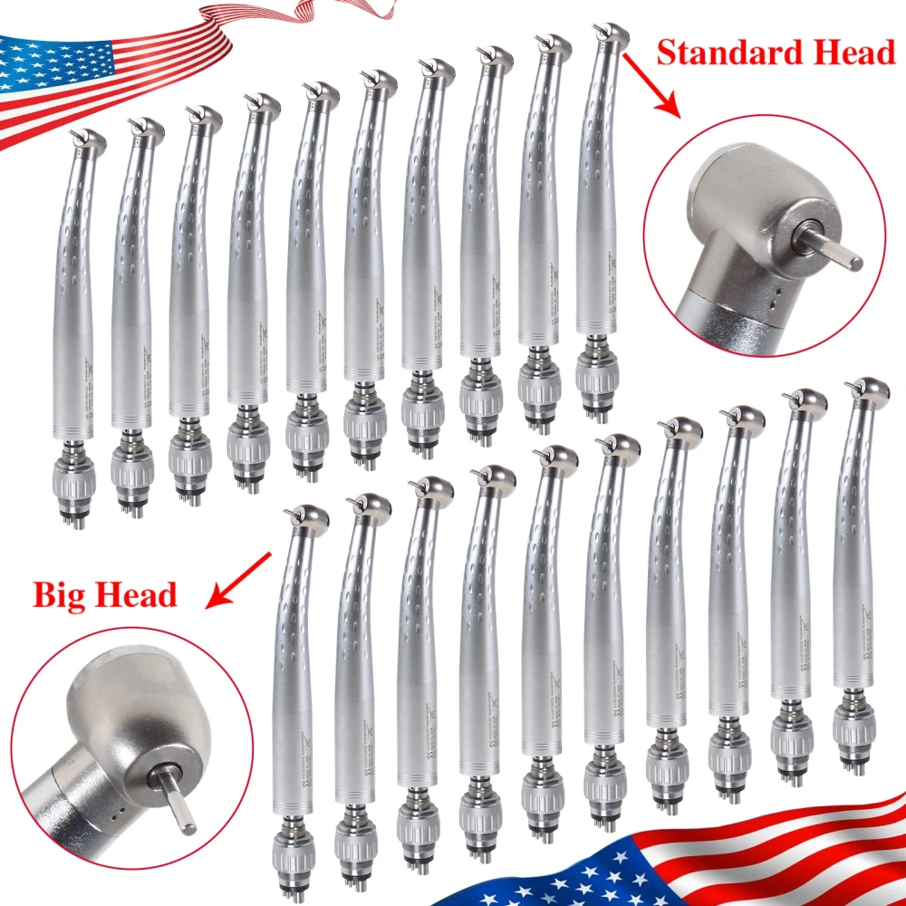 Dental High Speed Turbine Handpiece Standard Head + Quick Coupler 4Hole fit KaVo