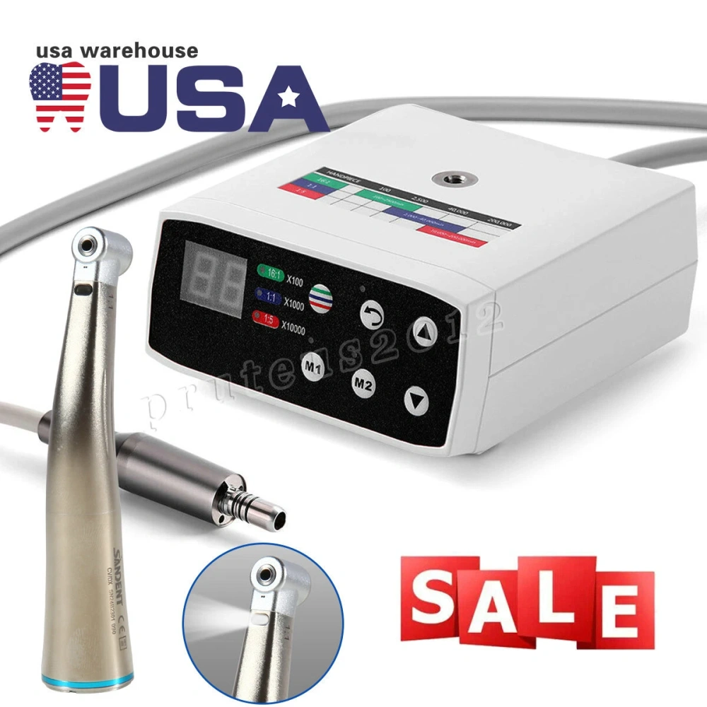 Dental LED Brushless Electric Micro Motor NSK Style 4 holes 1:1 1:5 1:4.2  handpiece