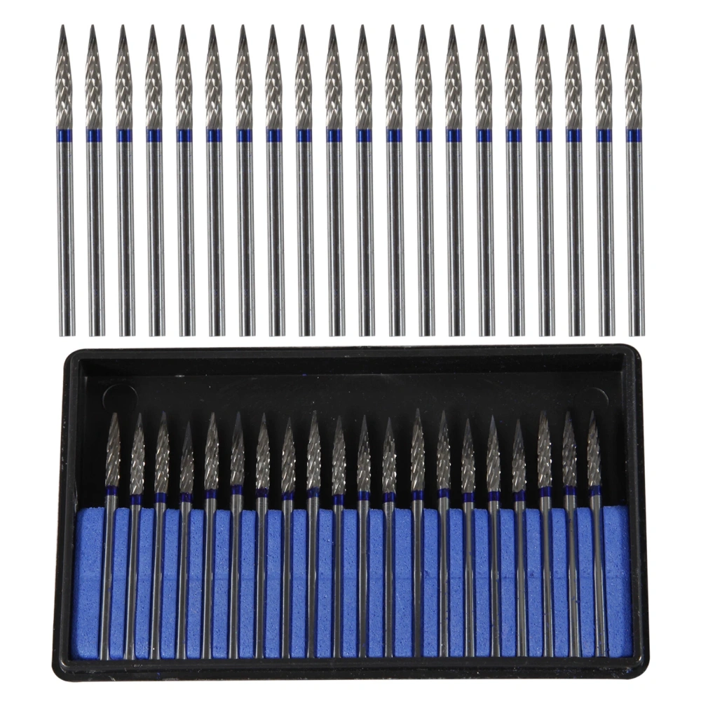 10 Mixed Dental Tungsten Carbide Steel Burs Cutters Shapes Tips Polishing P-type US STOCK