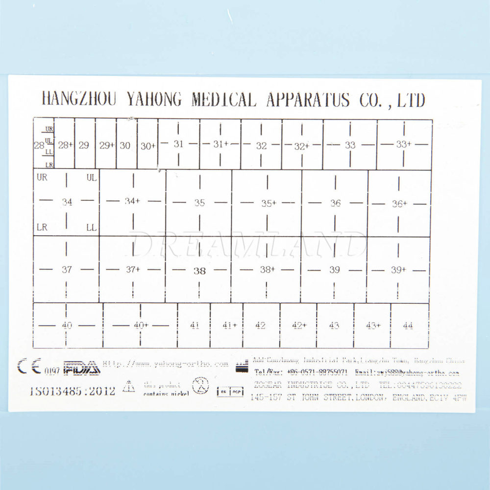 Dental Orthodontic 1st Molar M series Bands Convertible Roth/MBT Double/Single Tube M1 M2 M3 M4 M5 + M6(20 SETS)