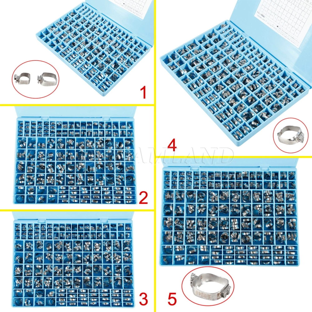 Dental Orthodontic 1st Molar M series Bands Convertible Roth/MBT Double/Single Tube M1 M2 M3 M4 M5