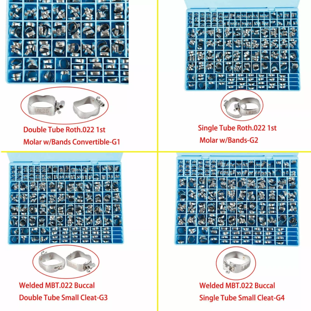 85 Sets Dental Buccal Tube 1st Molar Double/Single Roth/MBT Non/Convertible G1 G2 G3 G4